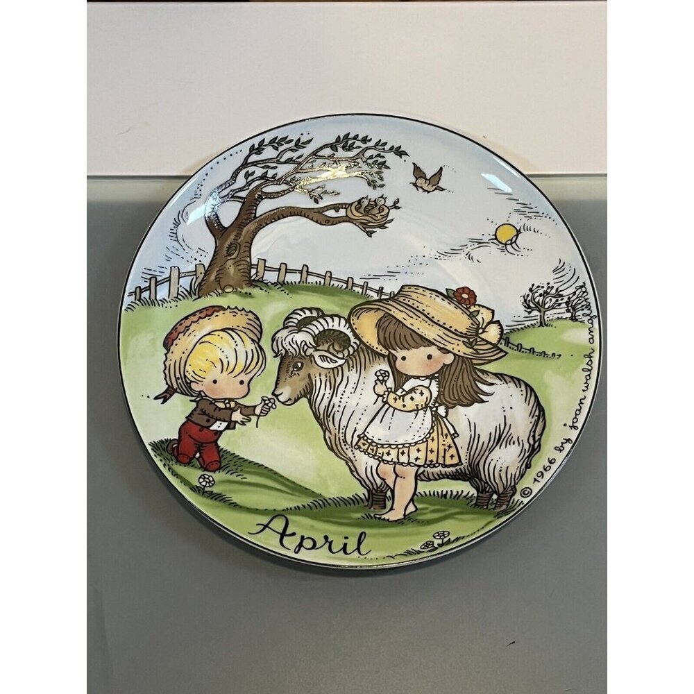 Joan Walsh Anglund 1966 April Plate Ebeling & Reuss W. Germany Collectible Vtg